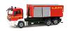 MAN TGS M roll-off container Fire