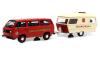 VW T3a Bus mit Wohnanhänger, Circus
